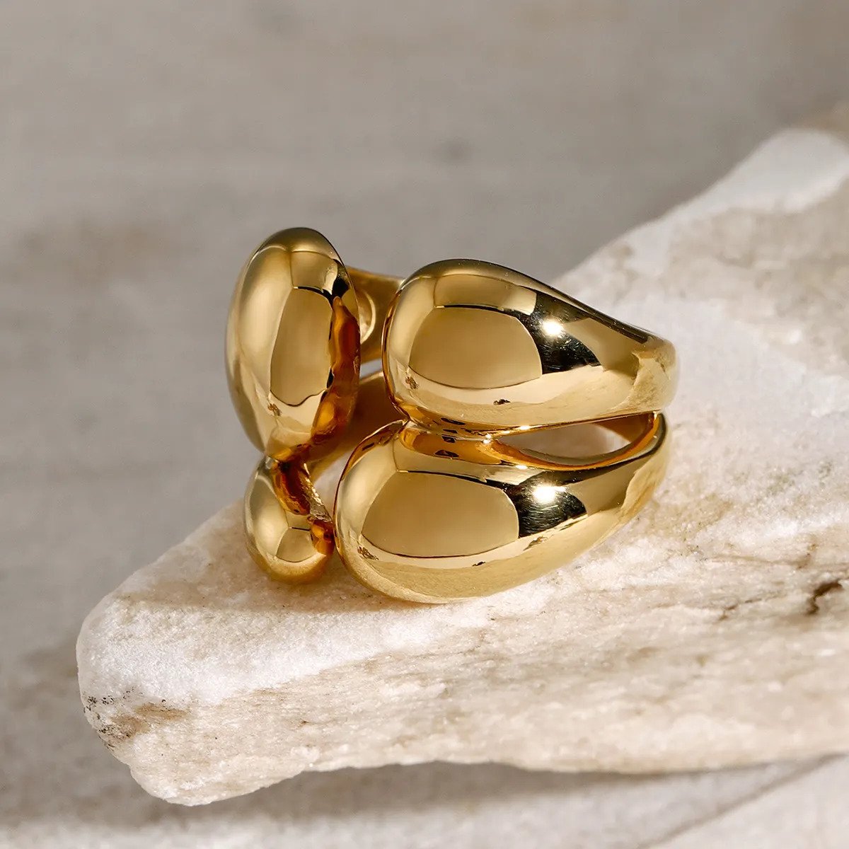Gold Bubble Modern Ring – Fitton
