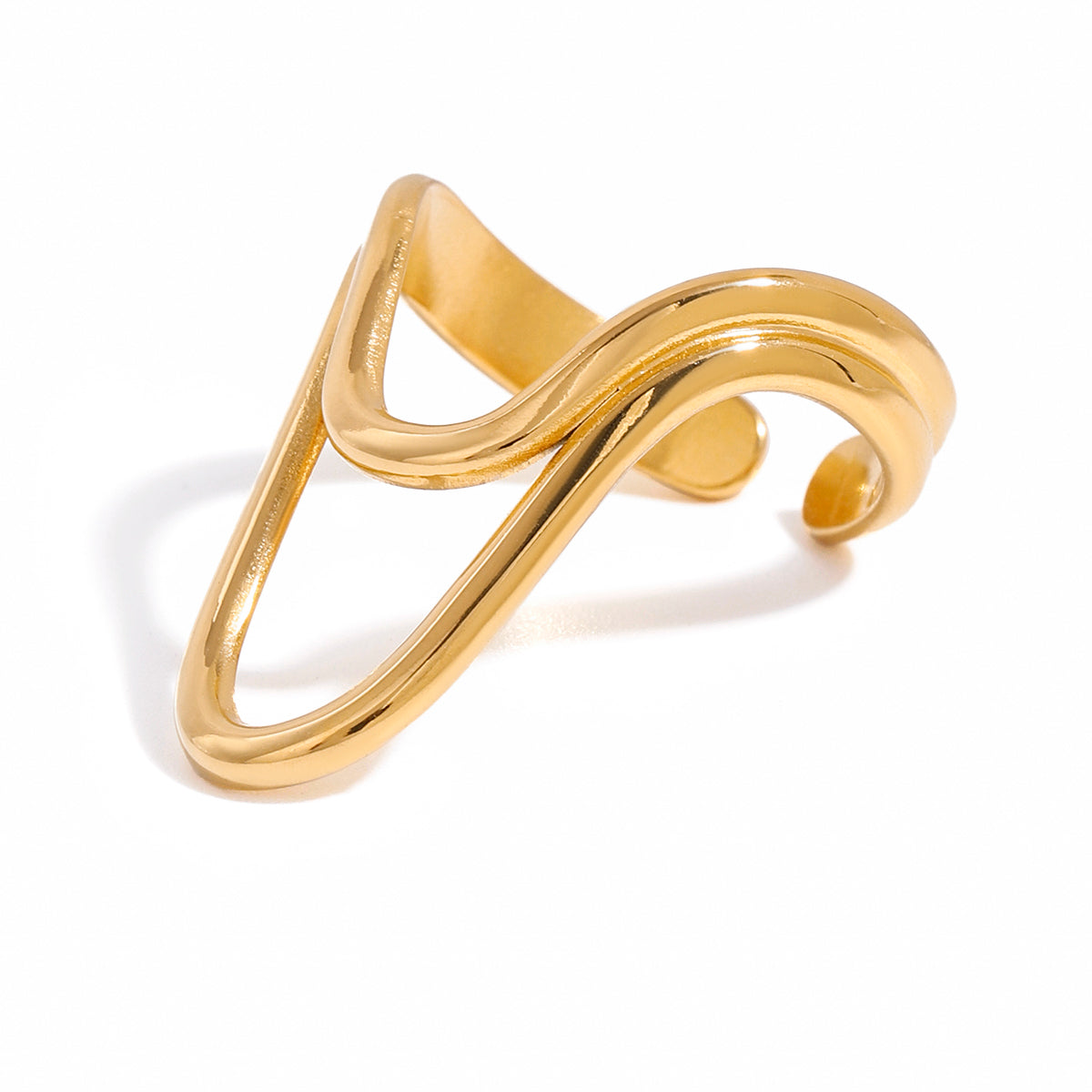 Elegant Gold Simple Ring – Asger