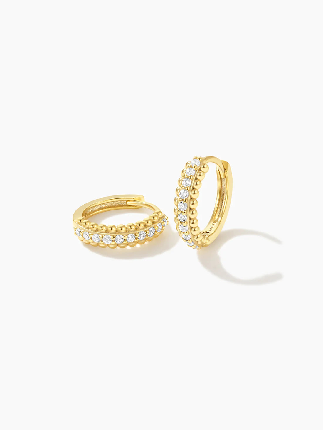 Hoop Earrings with Cubic Zirconia – Bennett