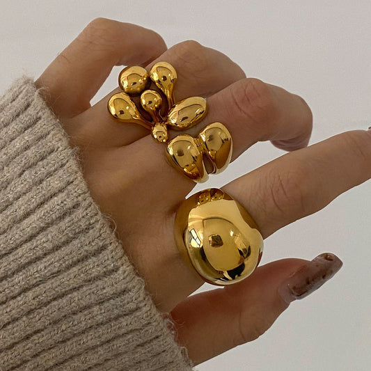 Gold Bubble Modern Ring – Fitton