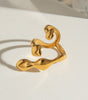 Gold Geometric Open Ring – Hamond
