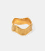 Gold Wavy Architectural Ring – Mildred