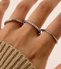 Stacked Diamond Ring with Ethically Sourced Simulants – Marion