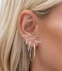3-Piece Set Hoop Earrings  and Rhodium Finished – Constance