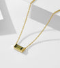 Birthstone Pendant Necklace with Simple Lucky Stone Design - Molyns