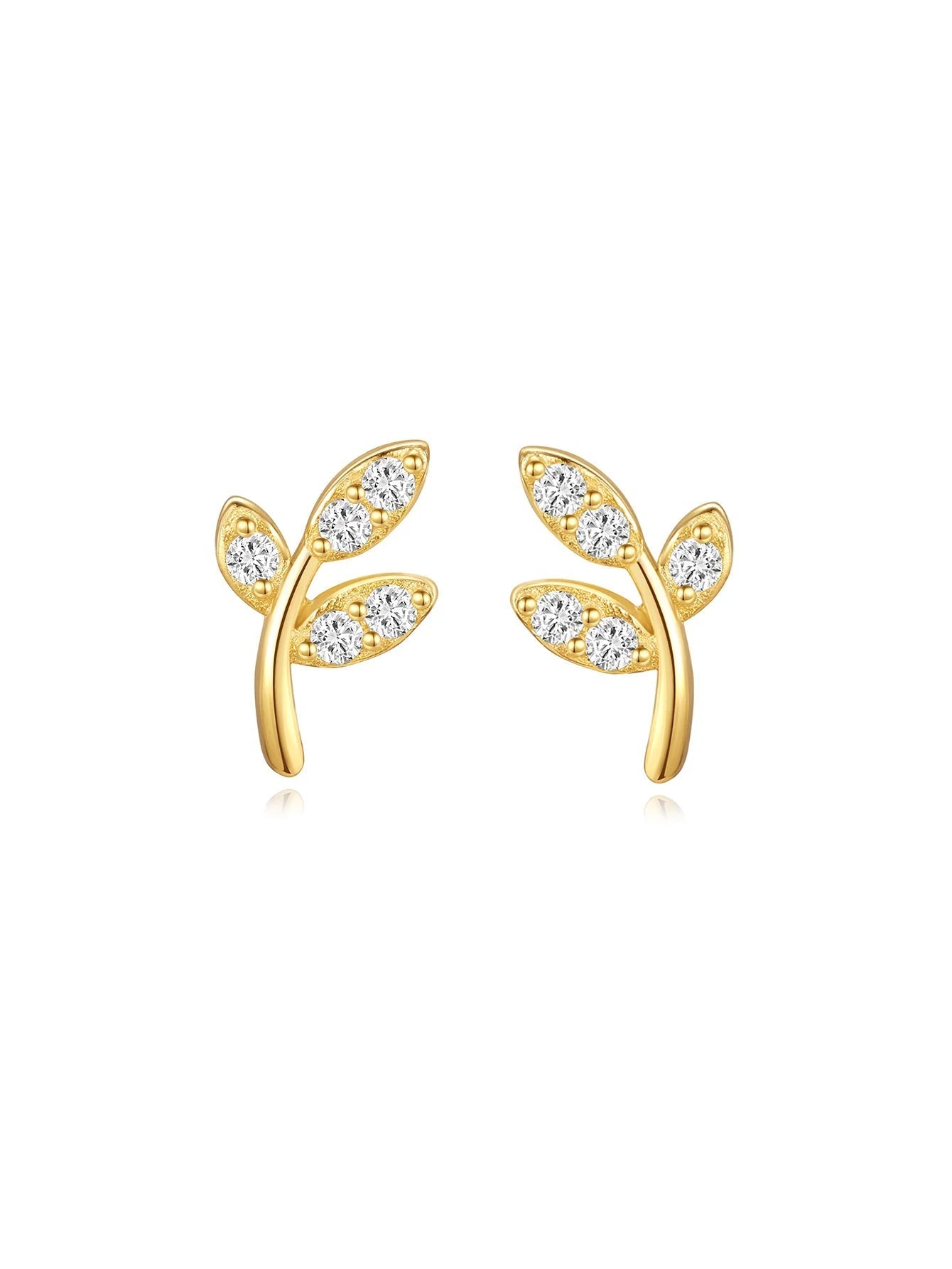 Butterfly Pendant Earrings with Zirconia – Mollie