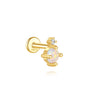 Earring Set with Pink Oil Drop Design and  Cubic Zirconia - Myrna