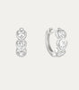 Heart Hoop Earrings with Cubic Zirconia – Joyce