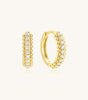 Hoop Earrings with Cubic Zirconia – Bennett