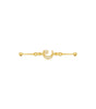 Industrial Barbell Piercing with Cubic Zirconia – Lucy