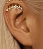 Snowflake Vertical Thread Piercing with Cubic Zirconia - Mathaye