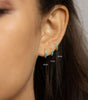 Turquoise Hoop Huggies Earrings with Dainty Design – Sleford