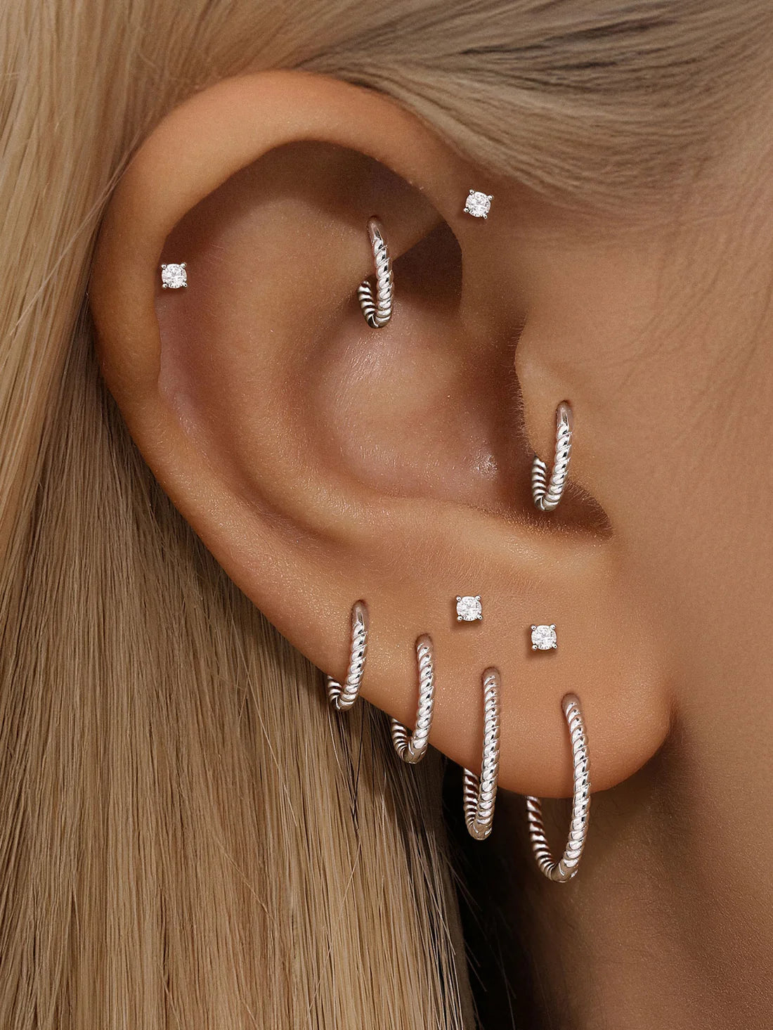 Twist Hoop Earrings Available in Multiple Sizes – Hannah