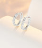 Twist Hoop Earrings with Cubic Zirconia – Bowcer