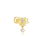 Water Drop Flatback Ear Stud Earrings with Cubic Zirconia – Lowe