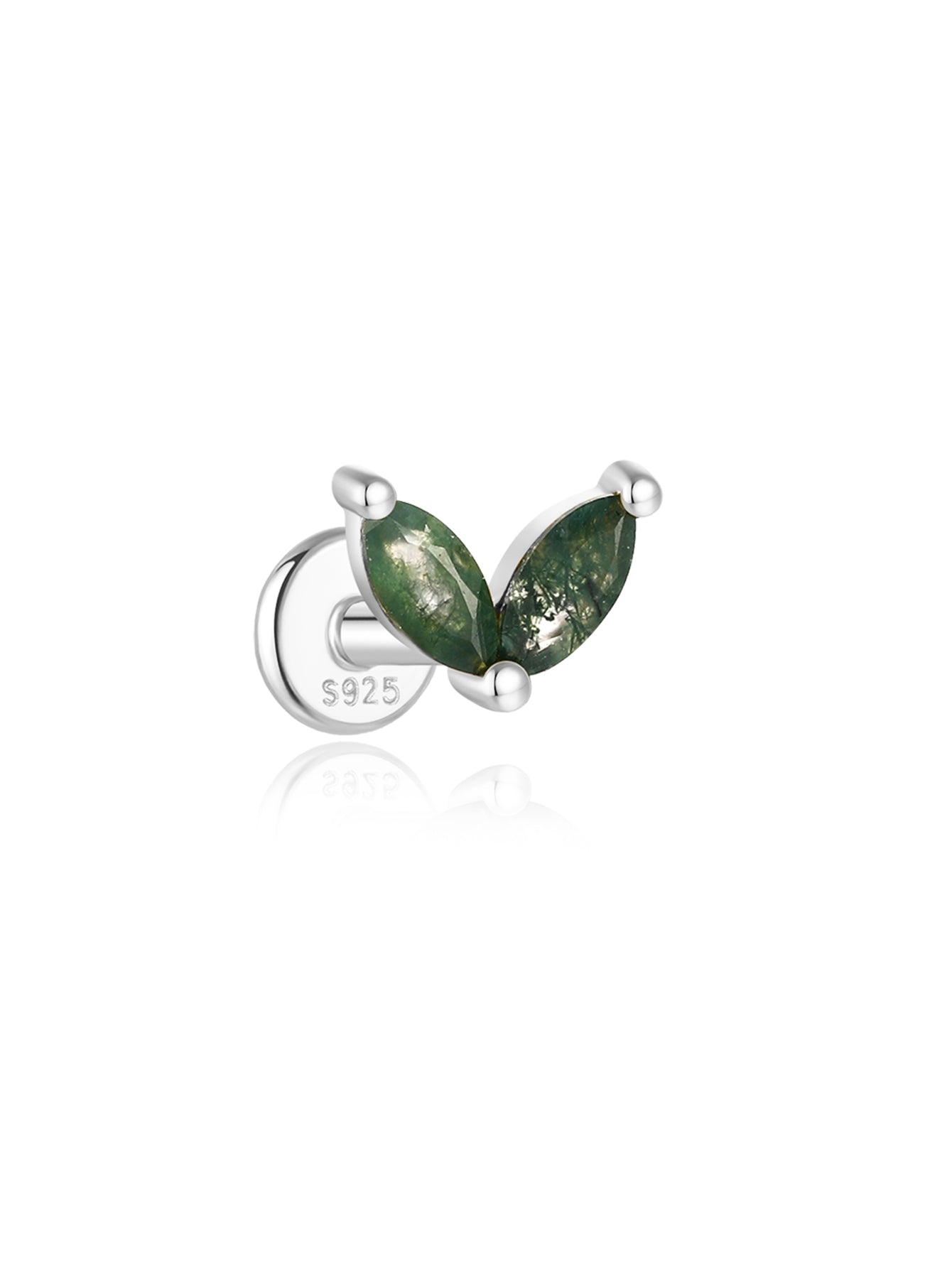 Water Grass Agate Ear Piercing Stud – Darcey