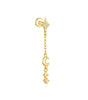 Waterproof Flower and Star Moon Stud Earrings with Cubic Zirconia - Zephora