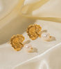 Elegant 18K Gold Plated Pearl Earrings –  Ginter