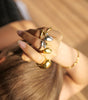 Elegant Gold Spherical Ring – Alfraye