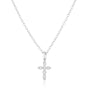Elegant Adjustable Length Cross Necklace with Cubic Zirconia – Knody