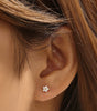 Elegant Flower Earrings with Cubic Zirconia – Georgia