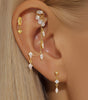 Elegant Ice Crystal Pendant Earrings with Cubic Zirconia – Denise