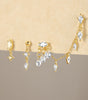 Elegant Ice Crystal Pendant Earrings with Cubic Zirconia – Denise