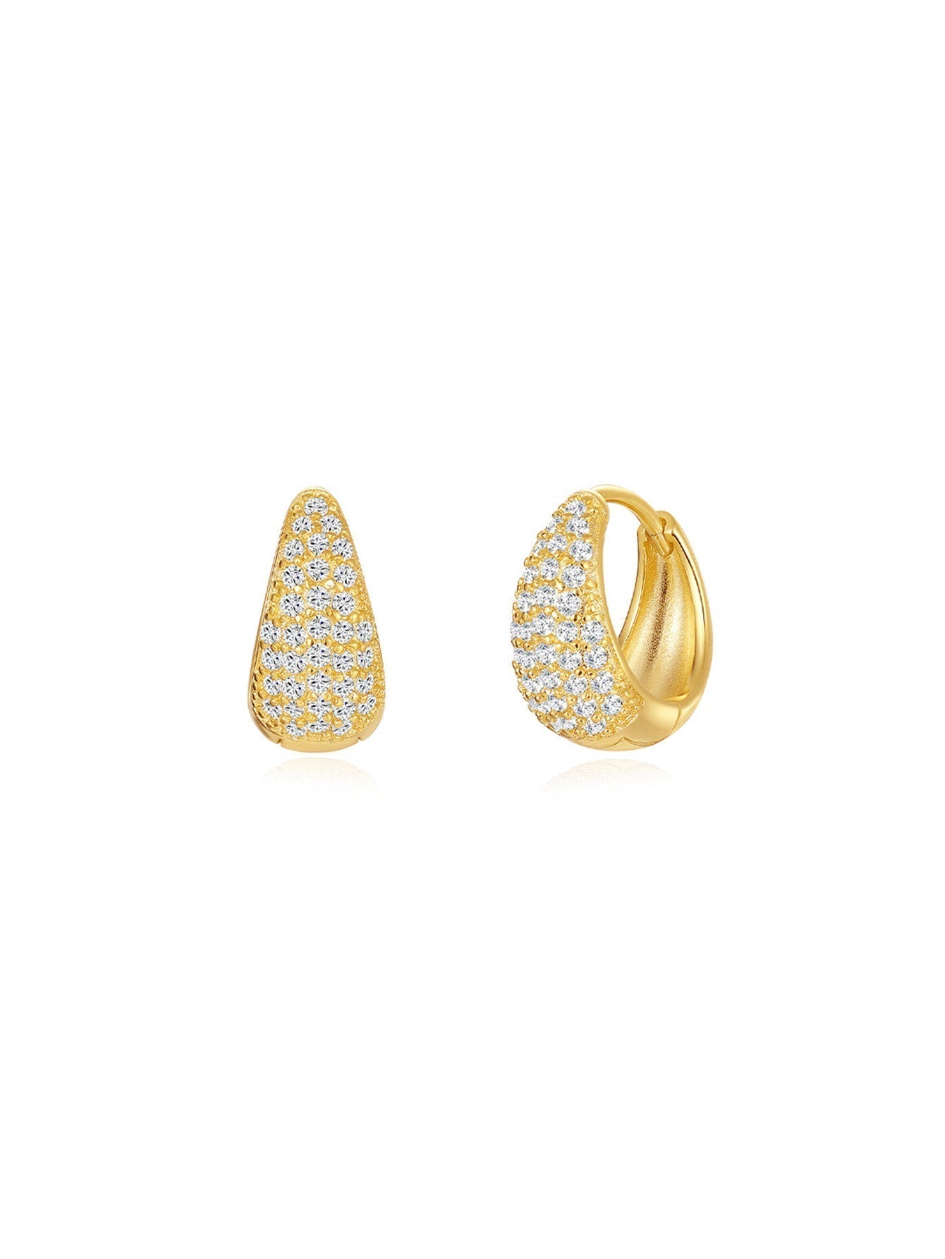 Elegant Classic Drop Earrings with Cubic Zirconia – Ellen
