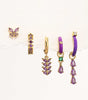 Elegant Violet Earring Set -  Pattesley