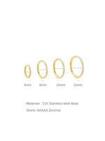 G23 Titanium Waterproof Cartilage Hoop with Cubic Zirconia – Sybyll