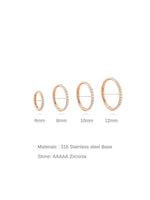 G23 Titanium Waterproof Cartilage Hoop with Cubic Zirconia – Sybyll