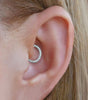 Waterproof Clicker with Cubic Zirconia Crystal for Daith and Septum Piercings - Ann Dow