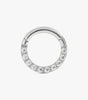 Waterproof Clicker with Cubic Zirconia Crystal for Daith and Septum Piercings - Ann Dow