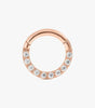 Waterproof Clicker with Cubic Zirconia Crystal for Daith and Septum Piercings - Ann Dow