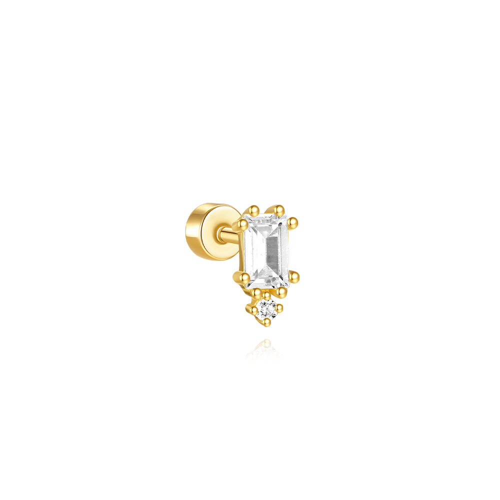 Geometrical Earrings with Cubic Zirconia – Stace