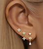 Flower Pendant Earrings with Cubic Zirconia – Lettice