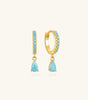 Drop Summer Earrings with Cubic Zirconia – Ester