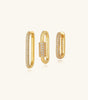 Stunning Geometric Earring Set with Cubic Zirconia –Barbara