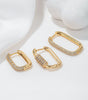 Stunning Geometric Earring Set with Cubic Zirconia –Barbara