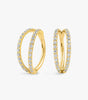 Cartilage Hoop with CZ Stones Available in Multiple Sizes - Bethia